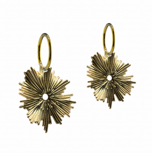 Kolczyki wiszące splash MAŁE błysk z mosiądzu