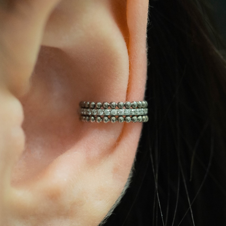 Clicker z kryształami i kuleczkami. - do  concha