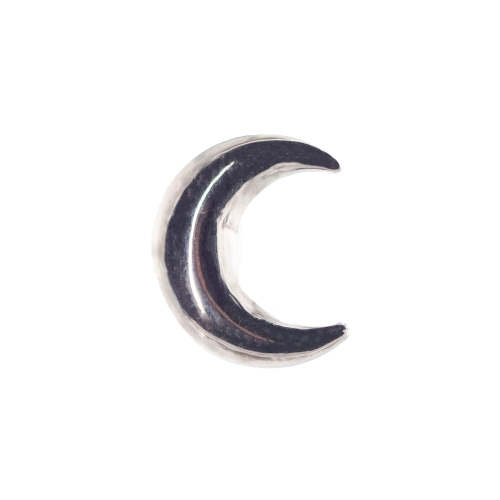 Wypukły półksiężyc labret tytanowy ozdobny z gwintem wewnętrznym.