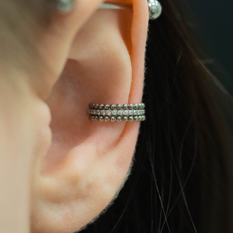 Clicker z kryształami i kuleczkami. - do  concha