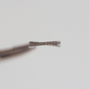 Clicker kółko twist kryształy i gładka obręcz tytan kolczyk biżuteria ozdobna idealna do helixa concha