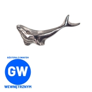 Wieloryb tytanowy labret płetwal błekitny waleń morski monster oceaniczny ssak