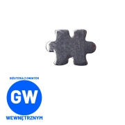 Puzzle tytanowy labret puzzle puzzel mediacja labret. ozdobny. Biżuteria do piercingu