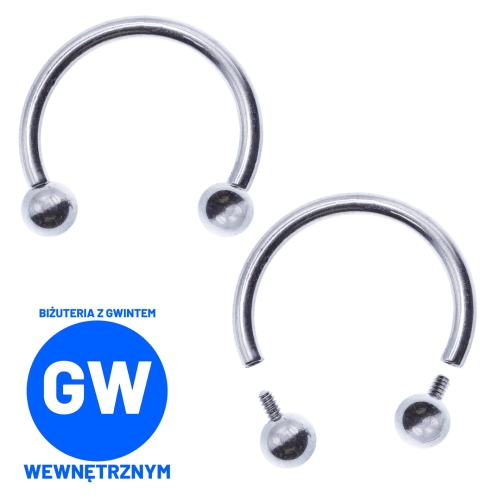 Tytanowa podkowa z kulkami - pręt gwint wewnętrzny.jpg