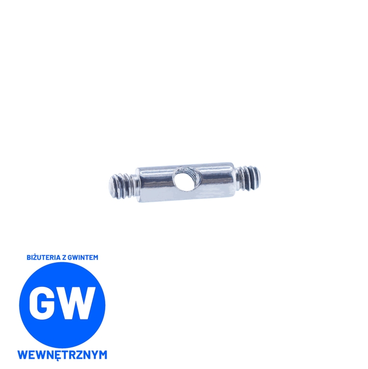 Łącznik adapter do industriala 1,6 mm industrial do wkręcenia ozdoby 1,6 mm tytan.jpg