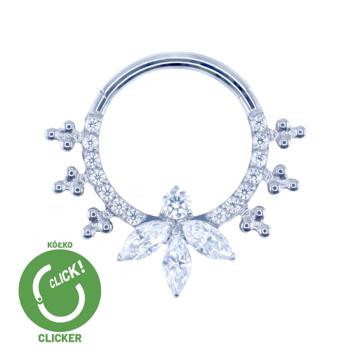 Clicker kółko tytanowe z 3 markizami i cyrkoniami RF040.jpg