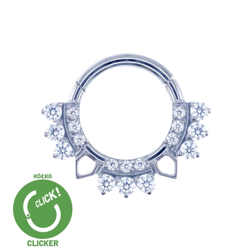 Clicker kółko tytanowe z cyrkoniami i kolcami RF039.jpg