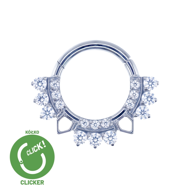Clicker kółko tytanowe z cyrkoniami i kolcami RF039.jpg