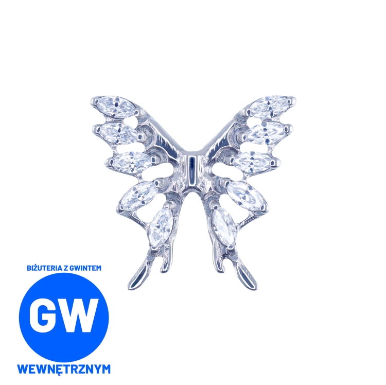 Kryształowy duży motyl z cyrkoniami motylek labret ozdobny  L230.jpg