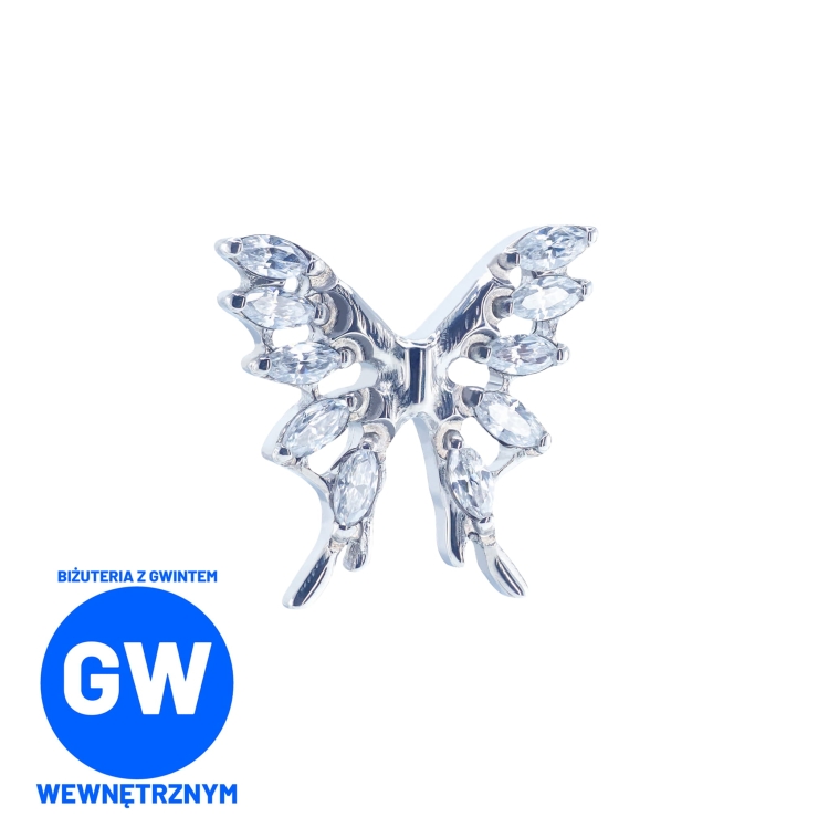 Kryształowy duży motyl z cyrkoniami motylek labret ozdobny  L230 .jpg