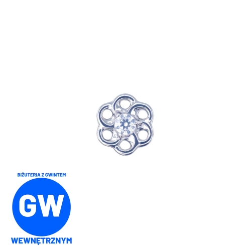Tytanowy ażurowy kwiat z cyrkoniowym środkiem L225.jpg