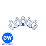 Cluster z prostokątnymi i okrągłymi cyrkoniami w tytanowej oprawie L207.jpg