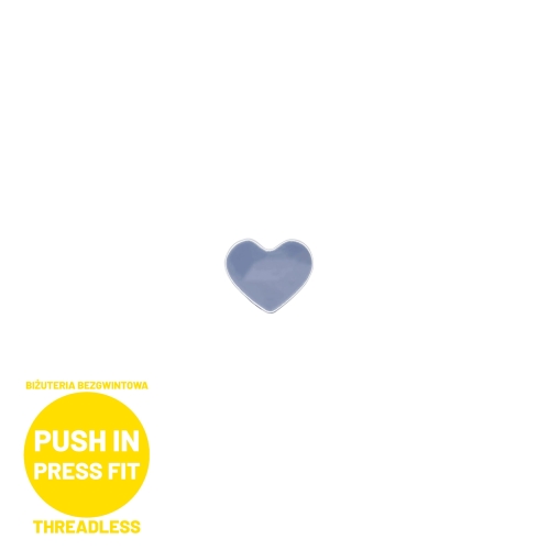Tytanowe małe serce serduszko do prętów bezgwintowych PUSH IN threadless.jpg