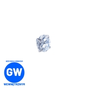 Biały kryształ w tytanowych szponach tytanowy ozdobny labret  2 L069.jpg