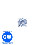 Biały kryształ w tytanowych szponach tytanowy ozdobny labret  3.jpg