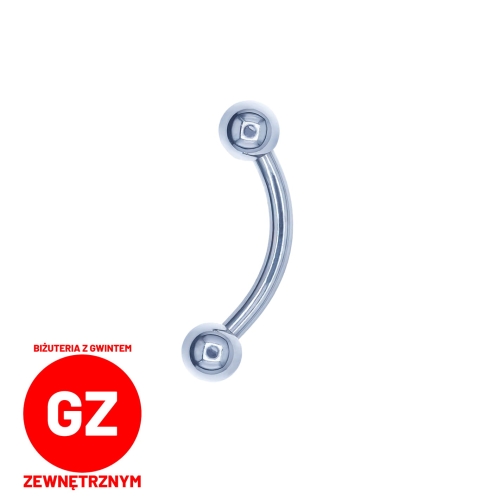 Tytanowy banan z kulkami - pręt gwint zewnętrzny.jpg