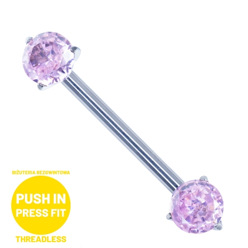 Tytanowa sztanga z kryształami szponach RÓŻOWY.jpg