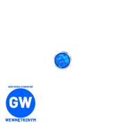 Niebieski Opal do dermala w tytanowej oprawie nakrętka dysk gwint 1,6 mm 3 4 5 mm.jpg