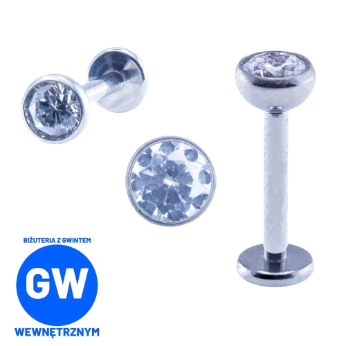 Klasyczny biały kryształ tytanowy ozdobny labret KIELICH .jpg