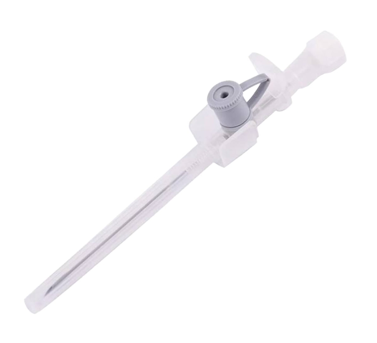 Wenflon igła kaniula do piercingu po sterylizacji szary 1,7 mm