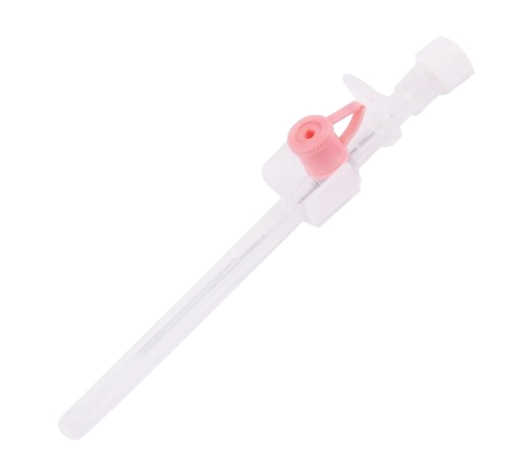 Wenflon igła kaniula do piercingu po sterylizacji różowy 1,1 mm