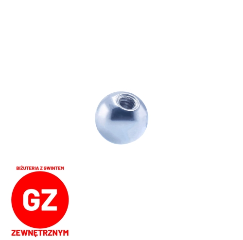 Tytanowa kulka do gwintu zewnętrzneg GZ do piercingu