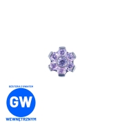 Kryształowy kwiatek różowy - tytanowy ozdobny labret.jpg