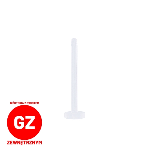Labret z bioplastu plastikowy - pręt gwint zewnętrzny bioplast.jpg