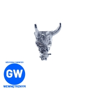 Realistyczna głowa diabła maska - tytanowy ozdobny labret L286.jpg