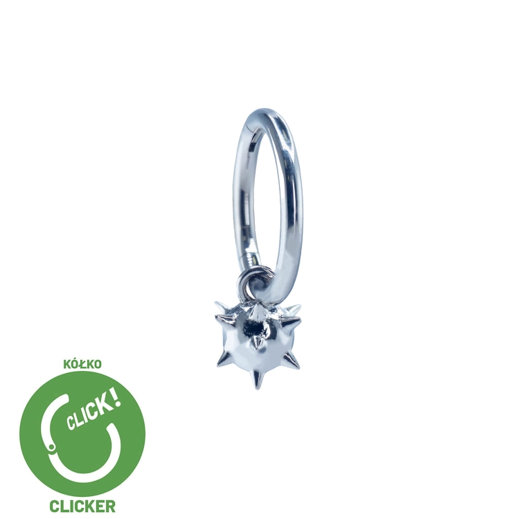 Wisząca kolczasta maczuga - tytanowy clicker z zawieszką.jpg