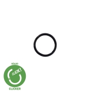 Clicker kółko czarne PVD czarny