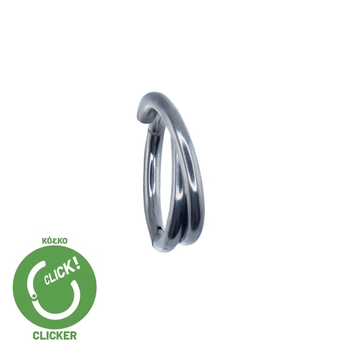 Kółko clicker podwójne twist zaplecione obręcze.jpg