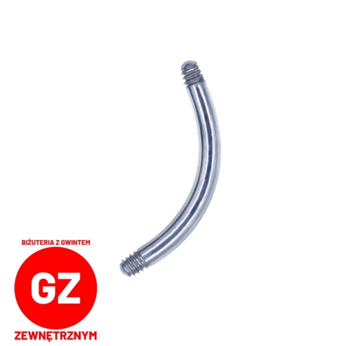 Tytanowy banan - pręt gwint zewnętrzny.jpg