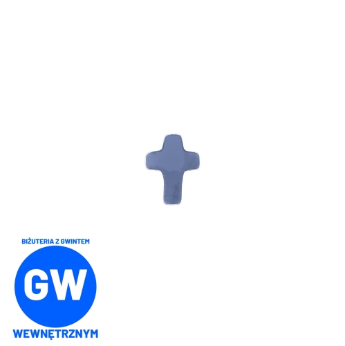 Krzyż Krucyfiks MICRO Tytanowy Ozdobny Labret.jpg L035