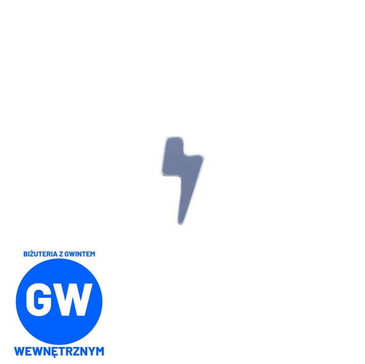 Piorun błyskawica - tytanowy ozdobny labret L036.jpg