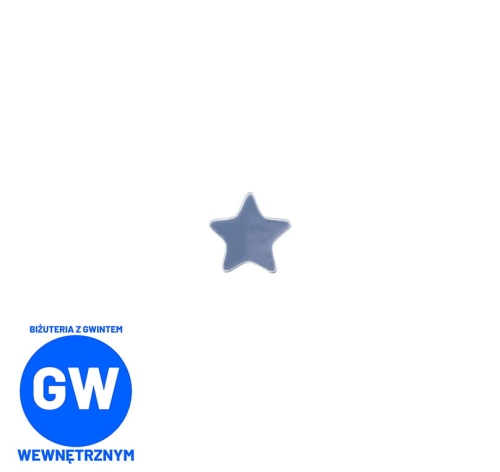 Mała gwiazda - tytanowy ozdobny labret L039.jpg