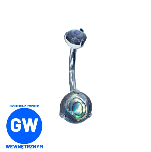Muszla abalone w szponach do pępka tytan.jpg N025