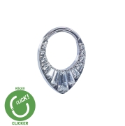 Clicker kółko z pionowymi kryształami tytan RF014.jpg