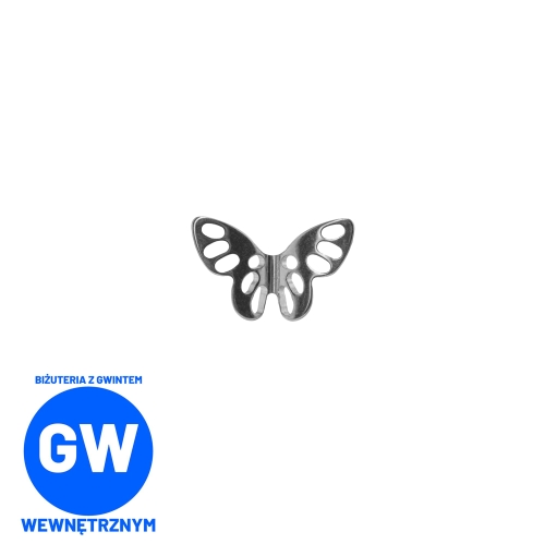 Tytanowy motyl - tytanowy ozdobny labret L147.jpg
