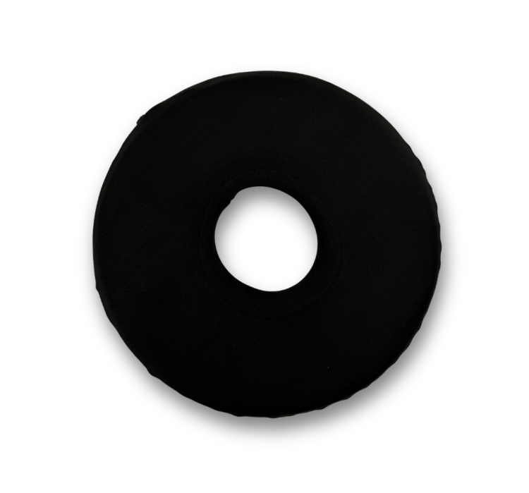 poduszka z otworem na ucho donut piercing pillow black czarna