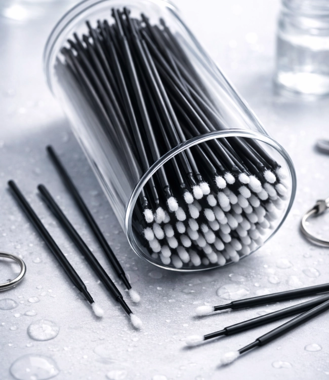 Microbrush 100 mikroszczoteczek do czyszczenia przekłucia aplikator mikrobrush mikroaplikator