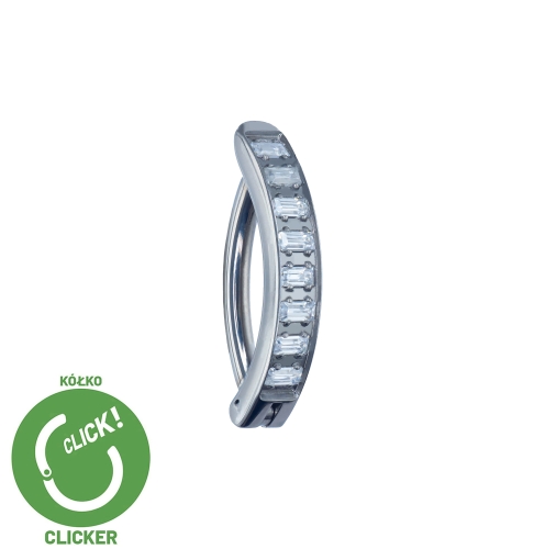 Kryształowy clicker do pępka tytanowy ozdobny zakrywający bliznę pełen  N026.jpg