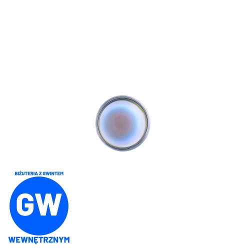 Niebieski kamień Deep Blue MAT - labret ozdobny tytanowy L266.jpg