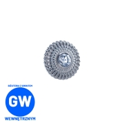 Cyrkonia w mocnej tytanowej oprawie - tytanowy ozdobny labret L284.jpg