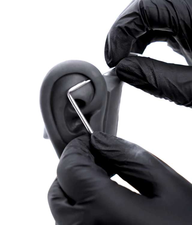 Needle blank stalowa rurka odbierająca igłę cieńka do septum 2,5 mm 10G