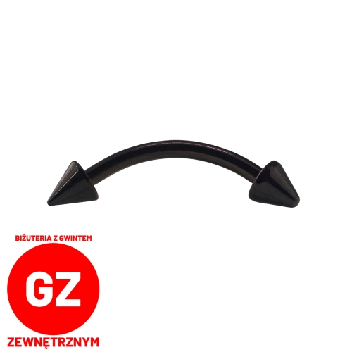 Czarny banan ze stożkami PVD - pręt gwint zewnętrzny.jpg