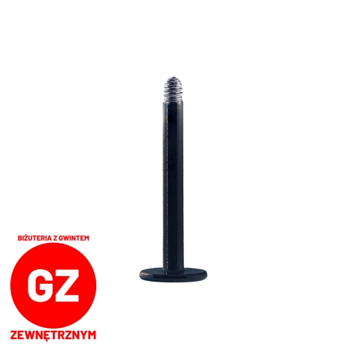 Czarny labret PVD pręt z gwintem zewnętrznym.jpg