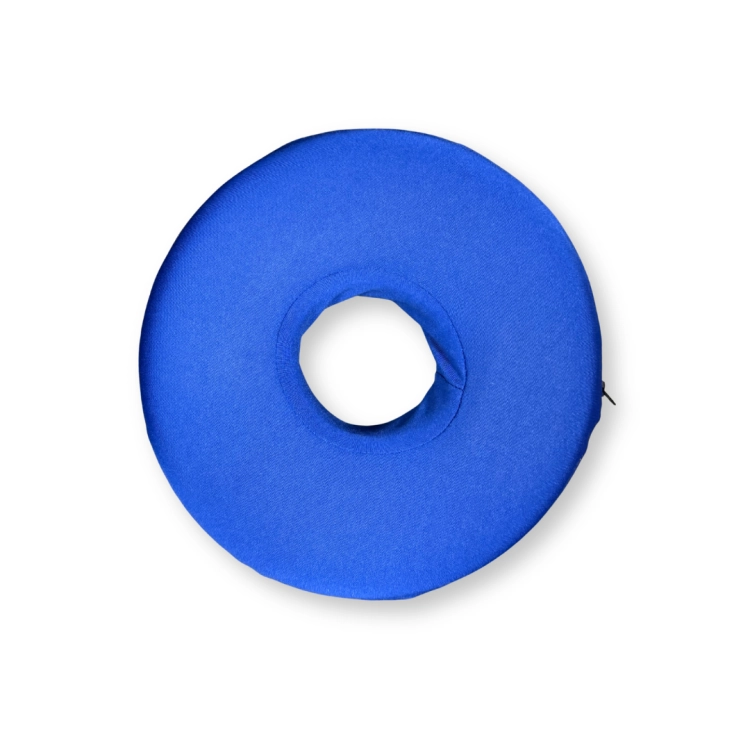 poduszka z otworem na ucho donut piercing pillow blue niebieska