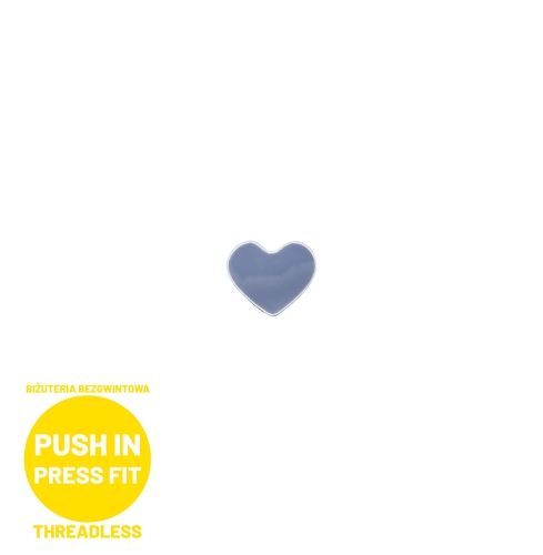 Tytanowe małe serce serduszko do prętów bezgwintowych PUSH IN threadless L199.jpg
