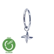 Wisząca gwiazdka shuriken - tytanowy clicker z zawieszką R054.jpg